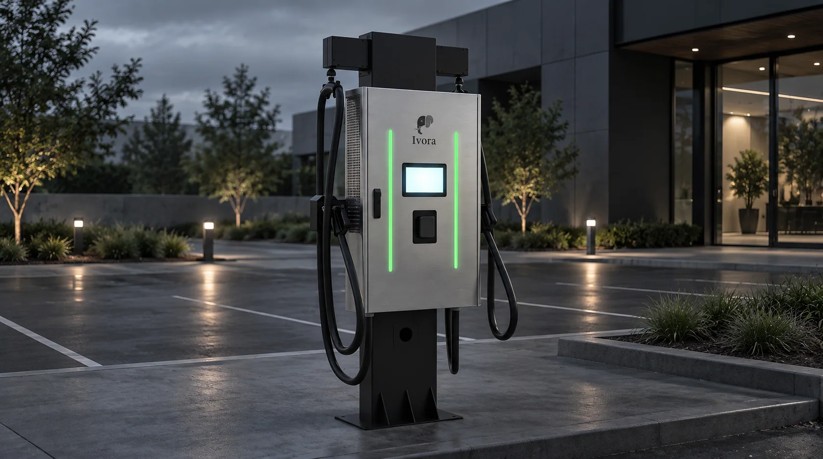 Commercial DC fast charging station